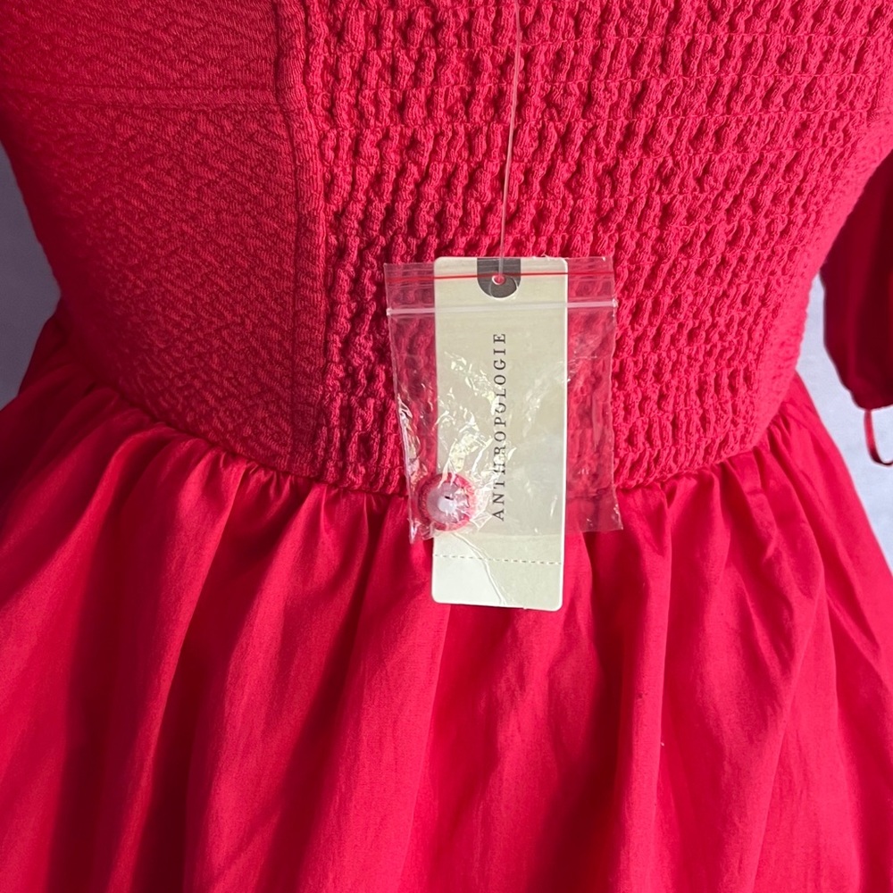 Anthropologie Maeve Anthropologie Sweetheart Puff Sleeve Dress - Picture 10 of 14